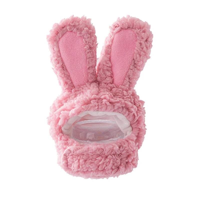 Plush Rabbit Ears Pet Dog Accessories Cosplay Cat Hat Winter Lovely New Year Christmas Puppy Headgear Soft Velvet Pet Supplies