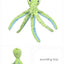 Sounding Animal Pet Dog Accessories Cartoon Plush Octopus Interactive Toy for Small Puppy Chihuahua Bite Resistant Pet Products