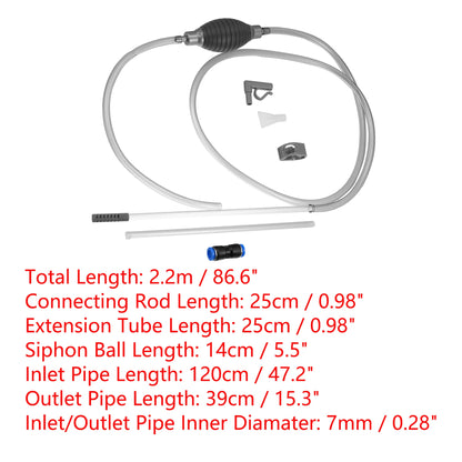 UXCELL Aquarium Water Change Kit Fish Tank Siphon Long Hose Parts Vacuum Cleaner Water Pump Gravel Filter Tools Accessories Set