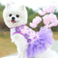 Cute Girl Dog Dress Bowknot Princess Lace Tulle Skirt Ruffle Tutu Dress for Small Dogs Cats Chihuahua York Summer Puppy Clothes