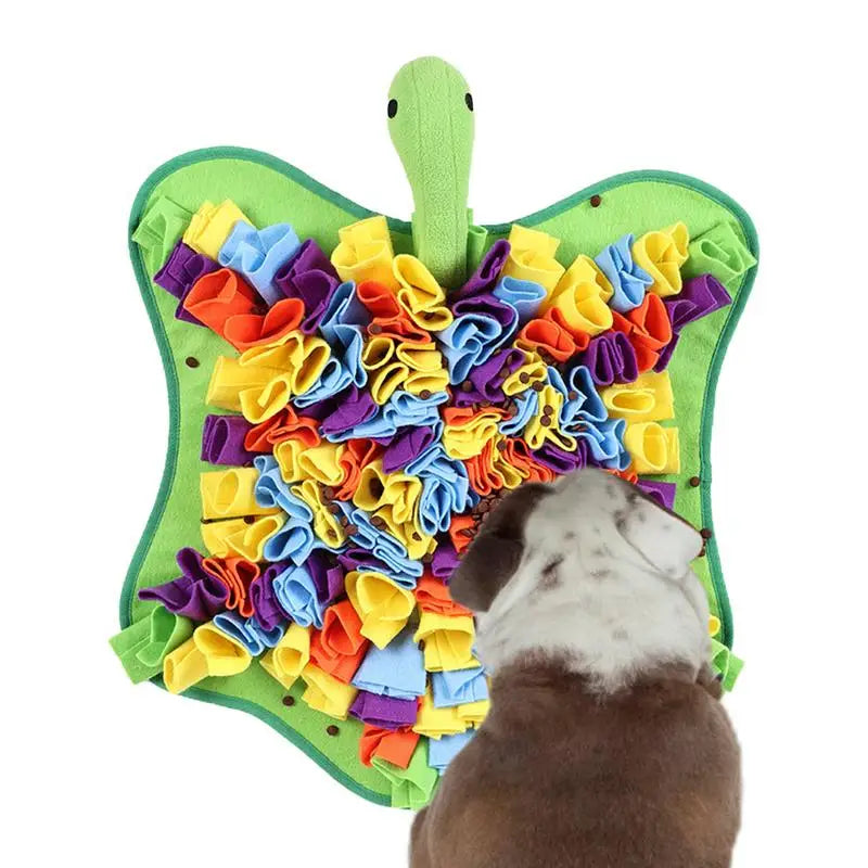 Pet Snuffle Mat Dog Foraging Mats in Turtle Shape Enrichment Toys Puppy Dog Feeding Mat  Treat Dispenser Slow Feeding Blanket