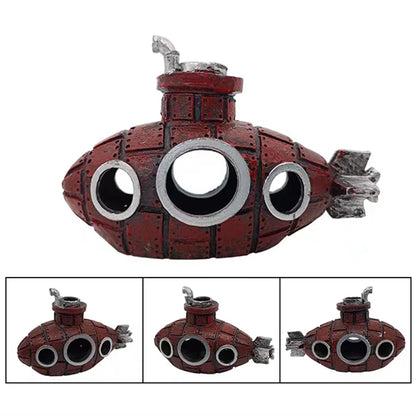 Artificial Aquarium Decoration Shelter Ornament Submarine Decor Resin Landscaping House for Fish Accessories for Aquarium Stuff