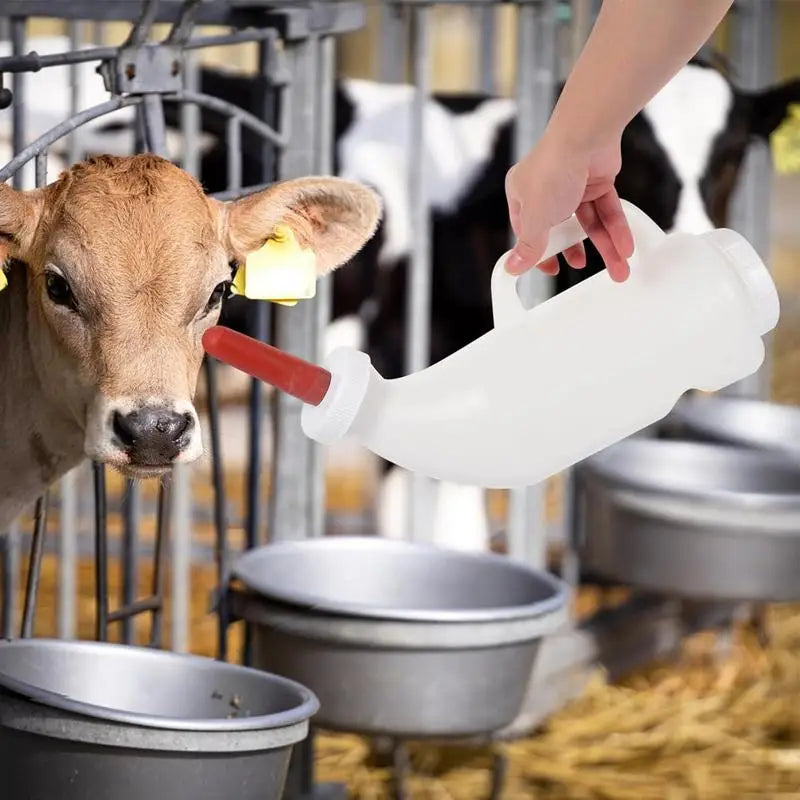 Feeder For Lambs Reusable Lamb Milk Bucket Cow Baby Bottle Ergonomic Sheep Nursing Bottle Lamb Milk Drinking Feeders Feeding