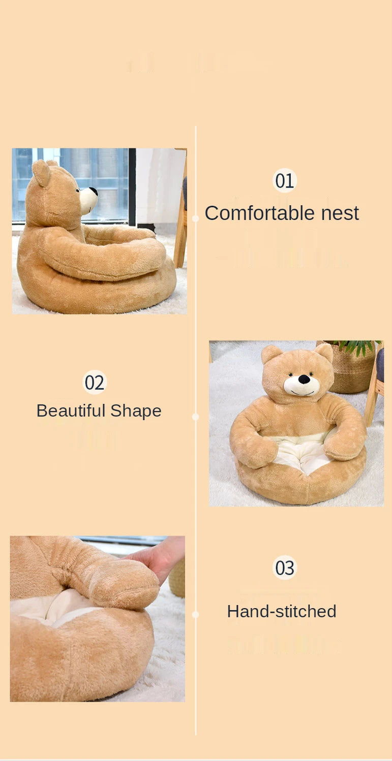 Dog Sofa Bed Fluffy Accessories Large Pet Beds Bad Basket Small Pets Dogs Mat Supplies Puppy Products Medium Cats Kennel Baskets