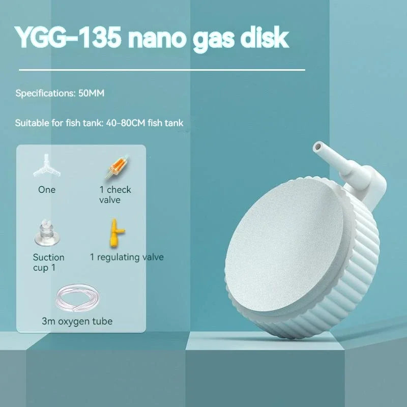 Aquarium Nano Bubble Tray Durable Non- Toxic Reusable Air Stone for Fish Tank Bubble Diffuser Oxygen Pump Accessories acuario