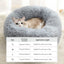 40-70cm Home Plush Pet Nest Super Soft Warm Detachable and Washable Round Pet Bed For Dog and Cat House Winter Warm Sleeping
