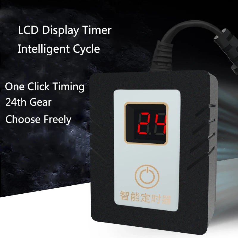 LCD Intelligence Timer Aquarium Light Timer Fish Tank Timing Socket Adjustable Aquarium Timer Controller Light Timing System