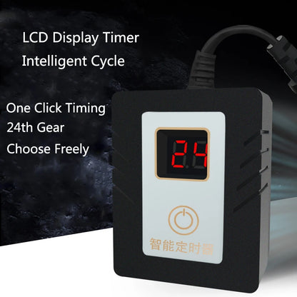 LCD Intelligence Timer Aquarium Light Timer Fish Tank Timing Socket Adjustable Aquarium Timer Controller Light Timing System