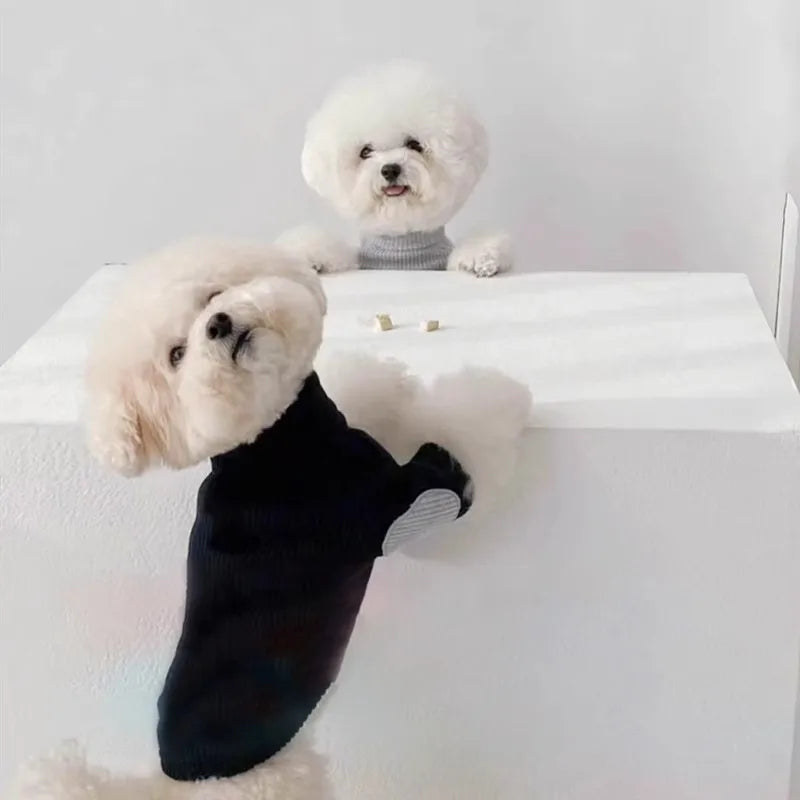 Dog Clothes Autumn Winter Fashion Dog Undershirt Soft Cotton Thin Puppy Hoodie Chihuahua French Bulldog Bichon Costume Pet Vest