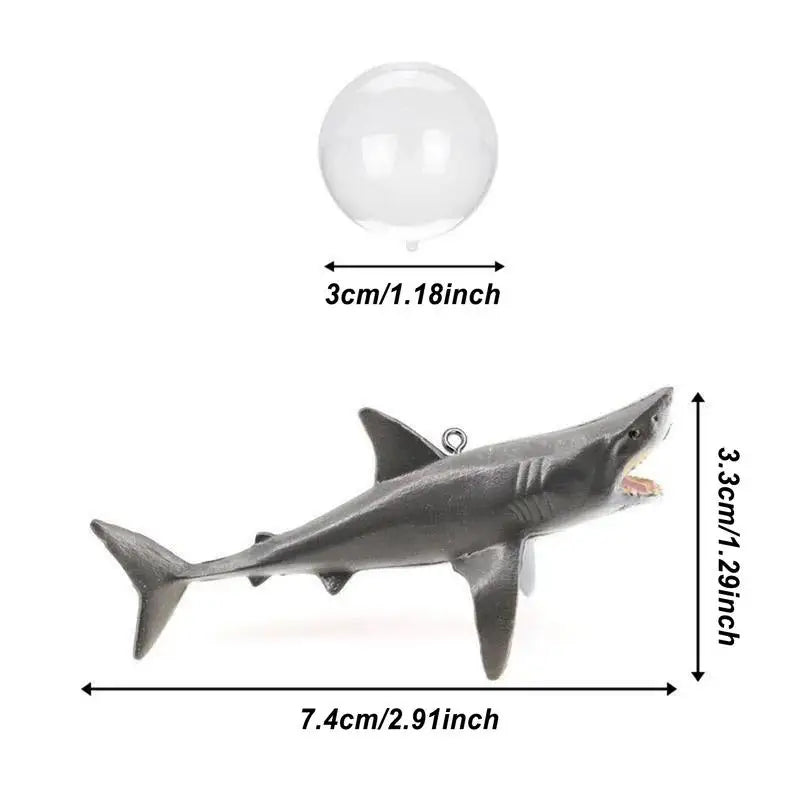 Fish Tank Floating Ornaments Aquarium Floating Aquascape Shark Figurine Decor Fish Tank Craft Undersea Animal Landscaping Decor