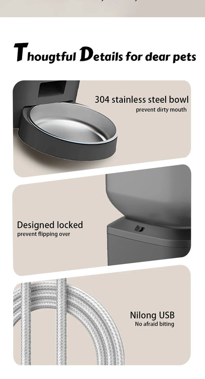 8L Automatic Cat Feeder With 1080p Camera Video 5G WiFi Cat Food Dispenser Pet Smart Voice Recorder Tuya APP Pet Auto Feeder