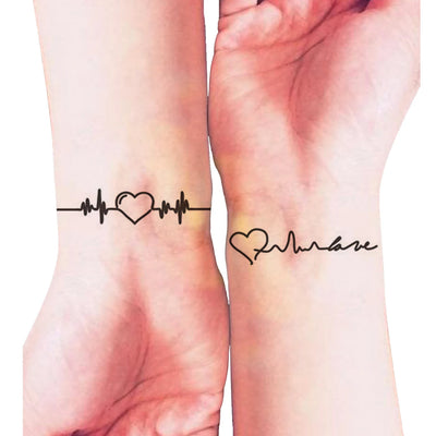 30pcs Waterproof Temporary Tattoo Sticker Black Small Pattern Feather Heart Bird Expression Body Art Arm Fake Tattoos Women Men
