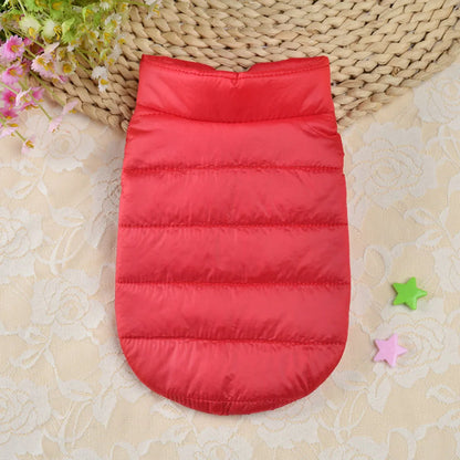 Winter Pet Puppy Dog Cat Clothes Ultralight Kitten Cat Down Coat Jacket Soft Warm Cotton Vest for Kitten Fat Cat Sport Clothing