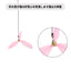 Uxcell Handheld Cat Teaser with Bell Fluffy Plume Teasing Sticks Flexible Fishing Rod Toy Indoor Scratching Pet Supplies