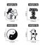 Funny Animal Sets Enamel Pins Cartoon Anime Figure Ghost Spooky Cute Cat Bird Brooches Backpack Lapel Badge Punk Jewelry Gifts