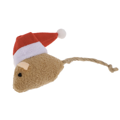 UXCELL 1 Pc Portable Cat Play Mouse Chew Toy Cat Dolls for Outdoor Plaything Christmas Gift Toys Plaything for Kitten Puppy