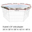 Playpen Cover Puppy Playpen Cover Sun Rain Proof Cover Playpen Cover Fits 8 Panels Dog Pen For Outdoor And Indoor Escape-Proof