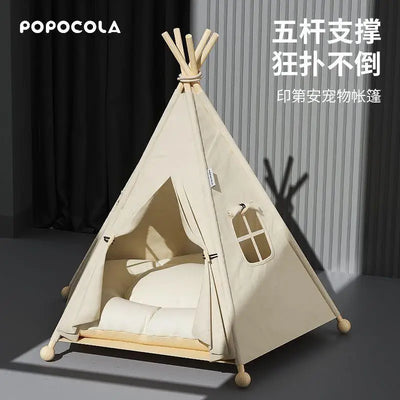 Pet tent four seasons universal cat kennel doghouse summer pet bed removable and washable closed indoor cat house cat house
