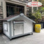 Outdoor dog house dog house Small and medium-sized dog solid wood villa Warm and rainproof in winter Samoyed outdoor kennel