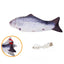 Electric Moving Fish Cat Toy Realistic Flopping Fish Dog Toy Plush Interactive Cat Toy for Indoor Cats Exercise