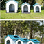 Plastic Kennel Four-season Universal Sunscreen Dog Shed Large, Medium and Small Dogs Outdoor Rainproof Pet Nest with Toilet Dog