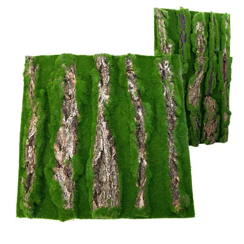 Reptile Cork Terrarium Background Lizard Habitat Decorations Bark Backdrop Reptile Habitat Decor With Artificial Moss for Gecko