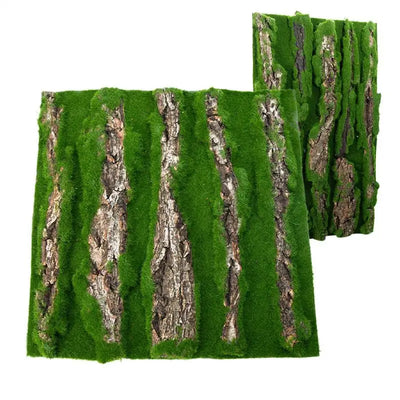 Reptile Cork Terrarium Background Lizard Habitat Decorations Bark Backdrop Reptile Habitat Decor With Artificial Moss for Gecko