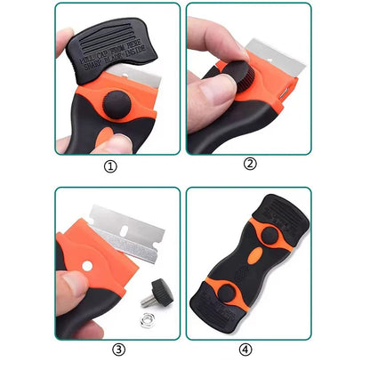 Plastic/Metal Aquarium Algae Remover Scraper for Car Window Vinyl Film Sticker Cleaning Glass Ceramic Dust Dirty Remover Tool