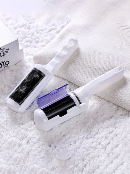 1PC Electrostatic Dry Cleaner Suction Brush Pet Hair Brush White Electrostatic Brush Wool Coat Cleaner Bristles