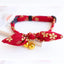 Cute Japanese Print Pet Dog Collars Bunny Ears Shaped Necklace for Cats Spring Decorate Puppy Supplies Neck Wear Cat Accessories