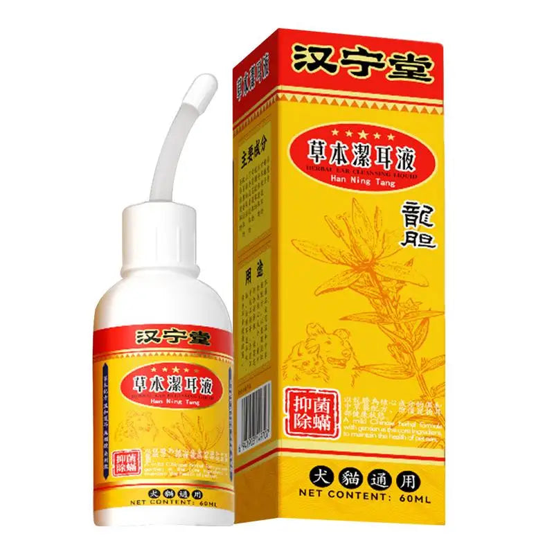60ml Ear Cleaner For Pets Pet Ear Wash Ear Drops For Ear Cleaning Effective Pet Ear Care Products Relief Liquid With Mild