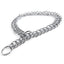 Chain Dog Training Choke Collar Adjustable Double Row Stainless Steel Chain Slip Collar Strong & Durable Dog Slip P Chain Collar