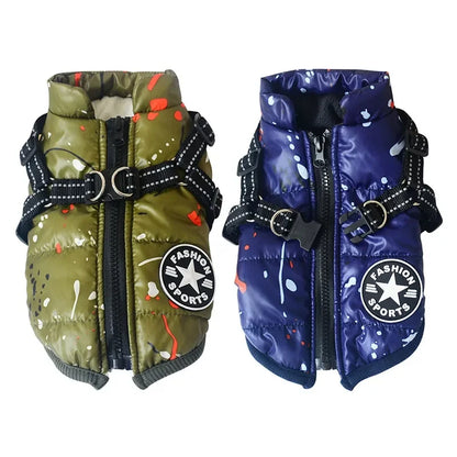 2023 Hot Winter Pet Dog Jacket Coat Thickening Warm Puppy Dog Clothes With Hood For Chihuahua Poodle Bichon