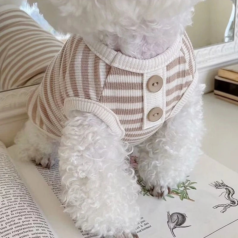 Dog Cooling Vest Dog Suspenders Summer Dog Clothes Solid Pet T-Shirt Chihuahua Bichon Clothing Kitten Puppy Cotton Dog Apparels
