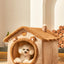 The kennel is universal in all seasons, the house type is small, the dog can be dismantled and washed, the dog house cat litter