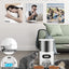 Cat Timing Feeder Smart APP Cat Feeder Stainless steel Double Meal Pet Food Remote Feeding Automatic Dispenser Suitable Cats Dog