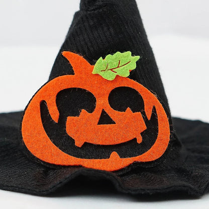 Wizard Hat for Pet Dogs Soft Polyester Lightweight Halloween Cosplay Chihuahua Cat Accessories Animal Pumpkin Bat Pet Products