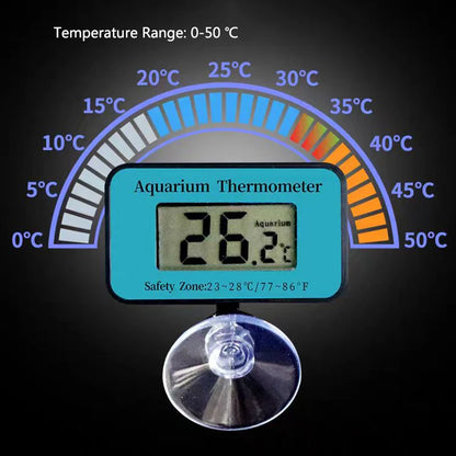 Aquarium Waterproof LCD Digital Fish Tank Thermometer Submersible Water Temperature Meter Temperature Control For Fish Tank