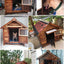 Outdoor Dog House Solid Wood Waterproof Large Dog Golden Retriever Kennel Rainproof Kennel Pet Villa Summer Outdoor Dog House