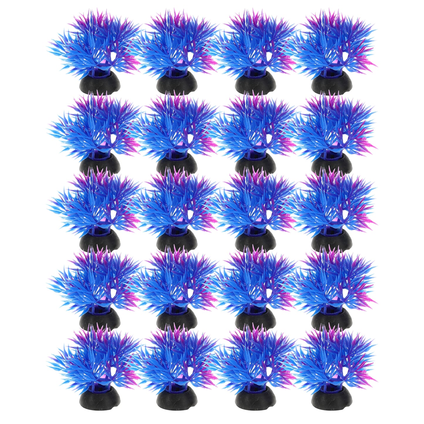 UXCELL 10/20 Pcs Aquarium Artificial Plastic Plants Water Weeds Ornament Fish Tank Plant Flower Grass Decoration Accessories