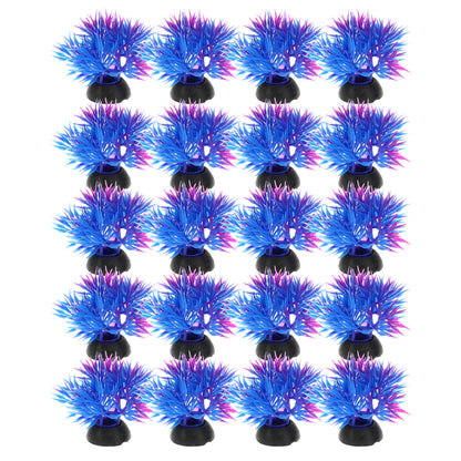 UXCELL 10/20 Pcs Aquarium Artificial Plastic Plants Water Weeds Ornament Fish Tank Plant Flower Grass Decoration Accessories
