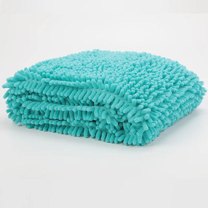 Pet Dog Towel, Super Absorbent Microfiber Towel with Hand Pockets, Quick Dry Shammy Towel Dog Bathing Supplies, Machine Washable