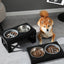Dog Elevated Bowls Stand Adjustable Height Pet Slow Feeding Dish Bowl For Pet Dog Meal Mat Elevated Bowl Mat