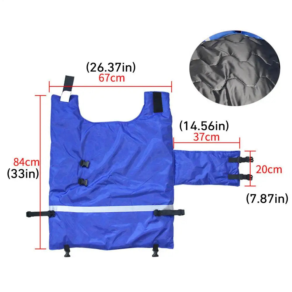 Calf Blanket Blue Waterproof Livestock Protector Blanket Oxford Fabric Thickened Calf Coat Calf Warmer Soft Protector Jacket