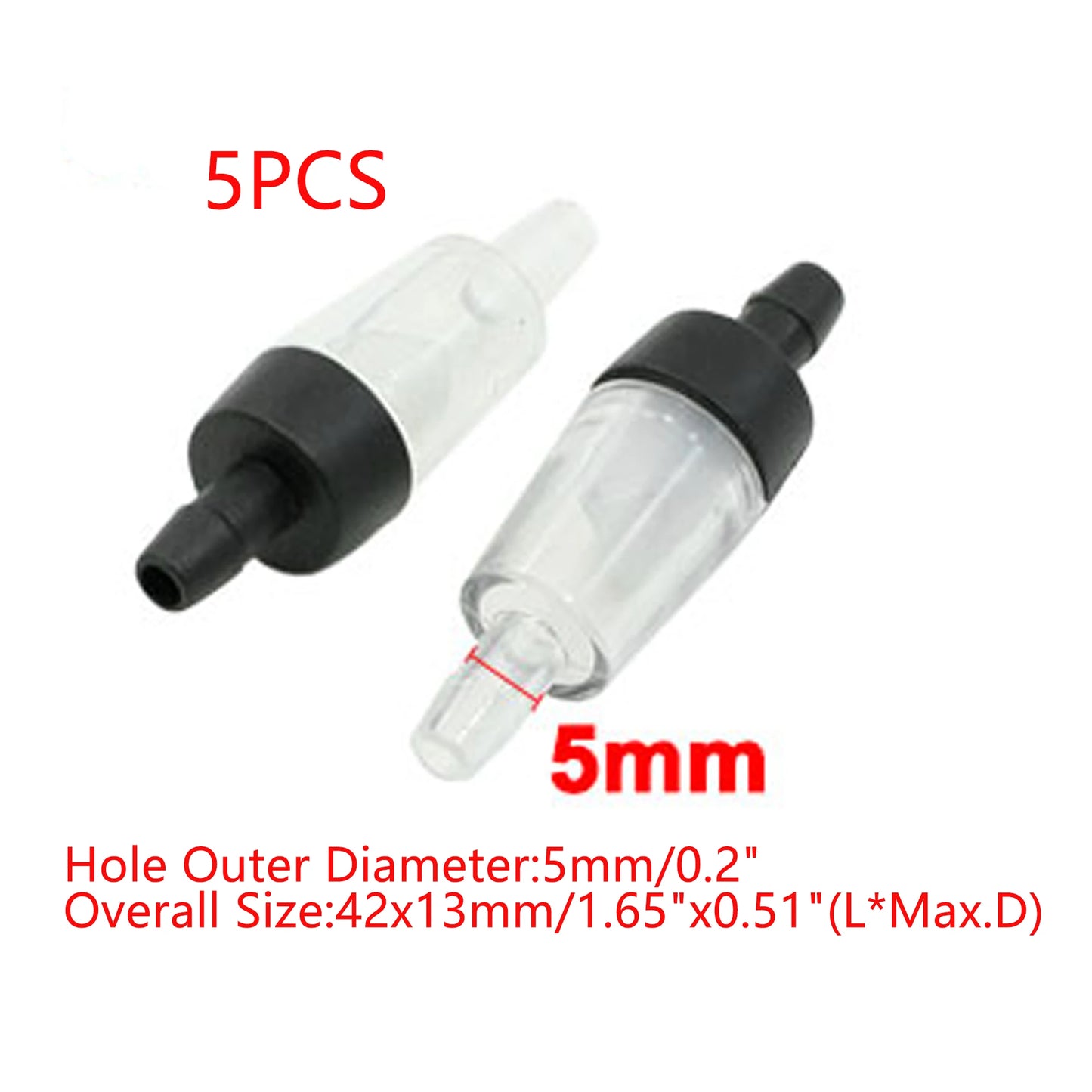 UXCELL Aquarium Air Pump Non-Return Check Valve CO2 Fish Tank One Way Oxygen Pump Hose Tracheal Check Valve Pipe Accessories