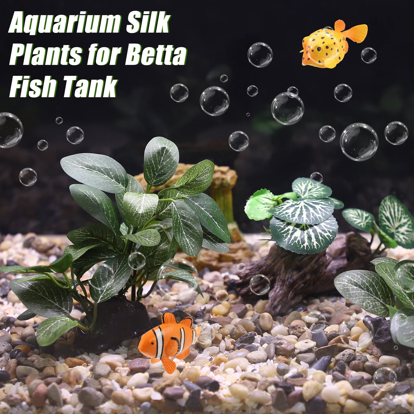 UXCELL Aquarium Artificial Plants Simulation Water Weeds Decorative Aquarium Decor Sets for Fish Tank Decoration Accessories