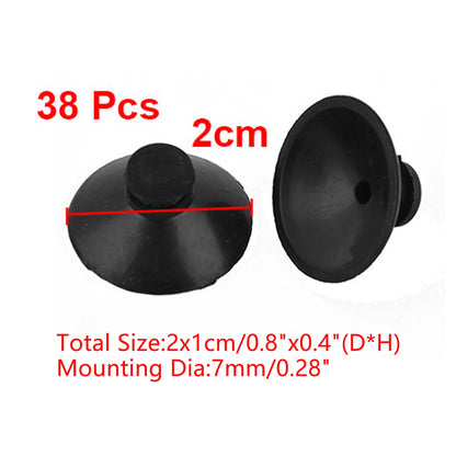 UXCELL Aquarium Suction Cup Holder Sucker for Air Line Pipe Heater Tube Clamps Hose Suction Cups Fish Tank Pets Accessories