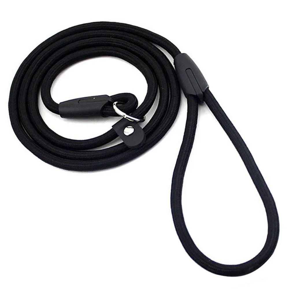 Nylon Dog Leash Pet Puppy Slip Lead Rope Dog Slip Leash Chain Collar Adjustable No-Pull Dog Training Leash for Small Dogs Yorkie