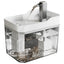 High end transparent cat water dispenser, plug-in automatic wired water dispenser, circulating flow water basin, pet water dispe