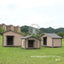 Outdoor dog house  large dog medium courtyard solid wood outdoor  sun protection rain protection villa Tongshen